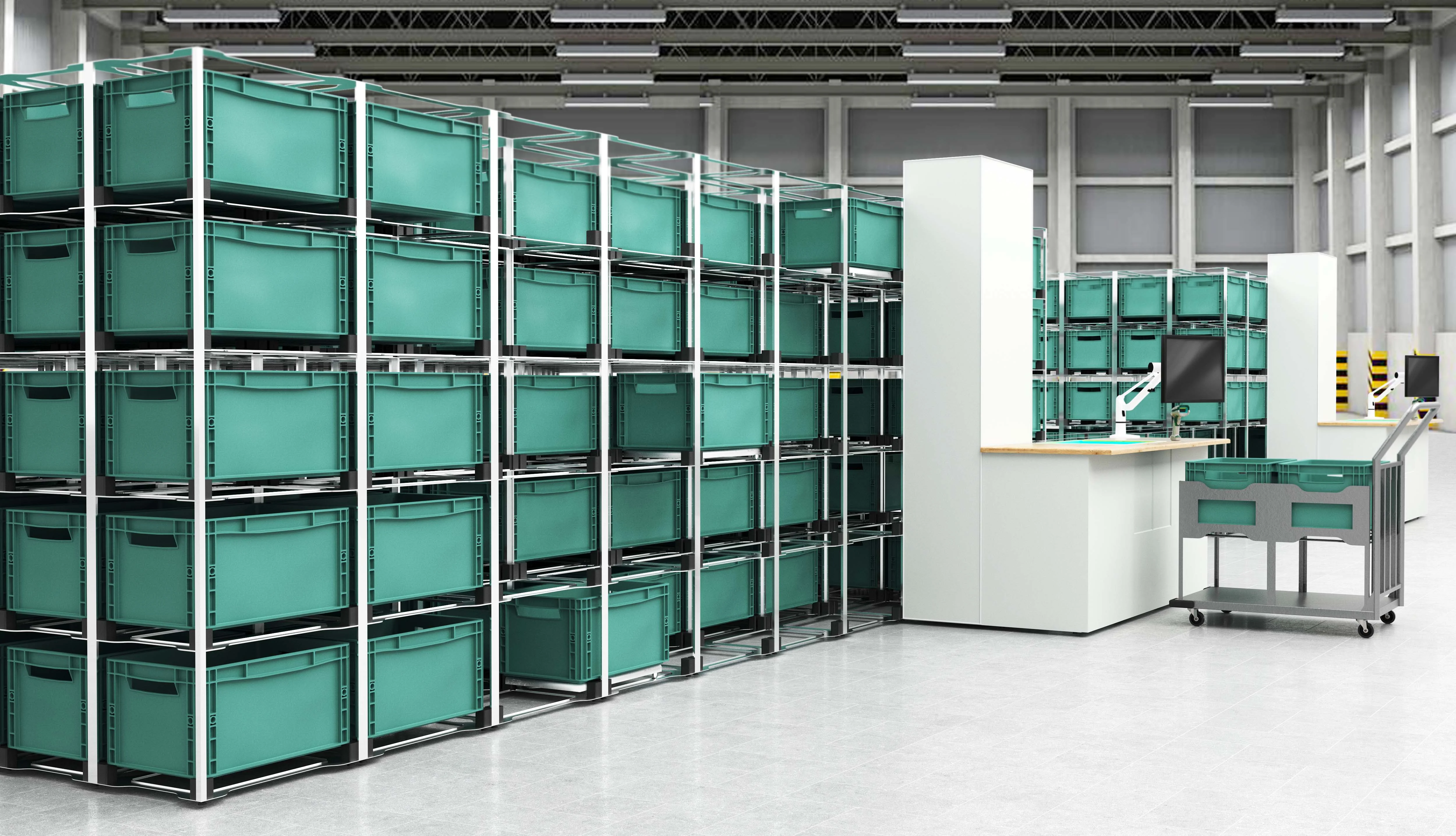 Echtzeit-Buchung der Entnahme und automatische laufende Inventur im Cellgo-System